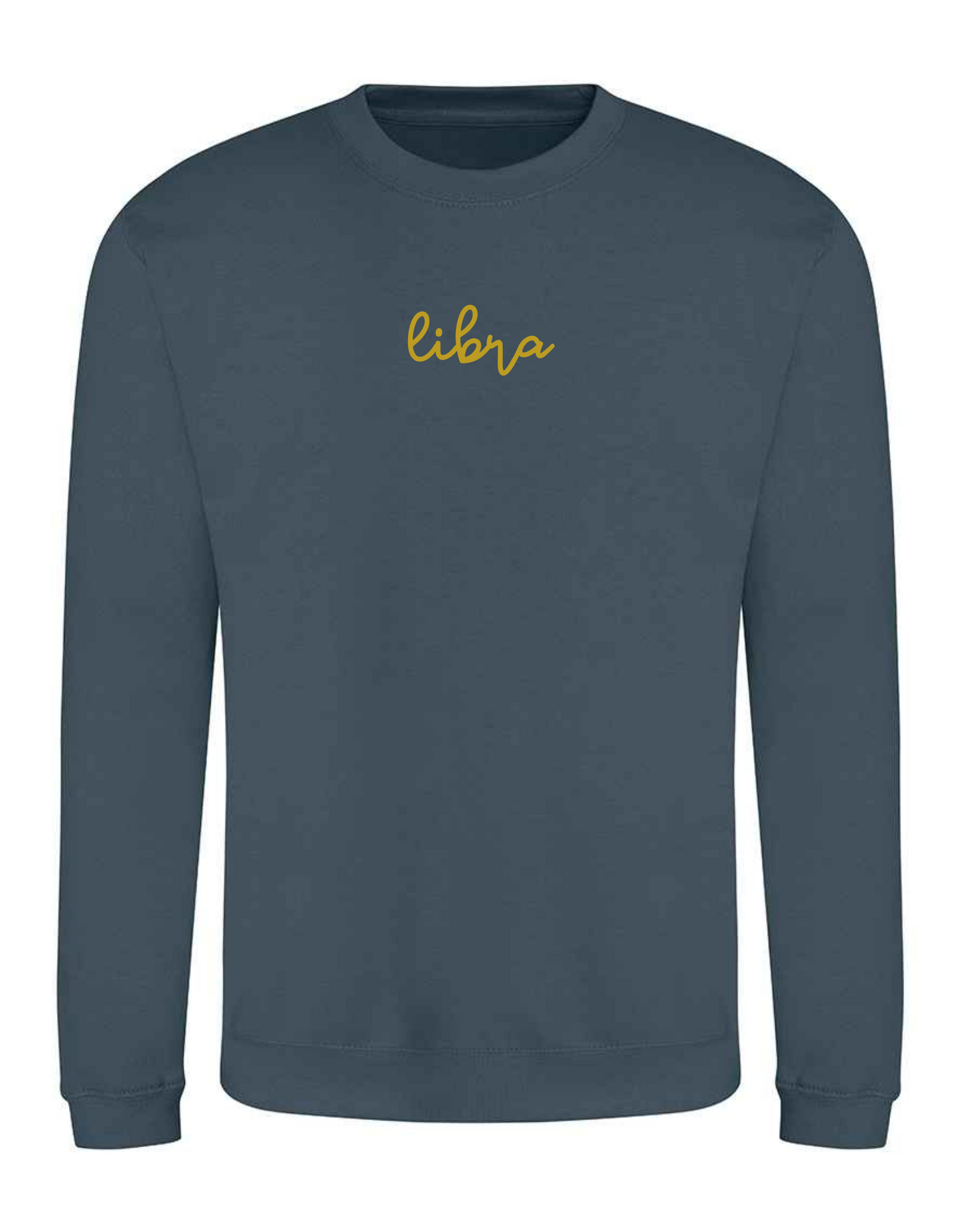 Crew neck sweater with zodiac Libra design
