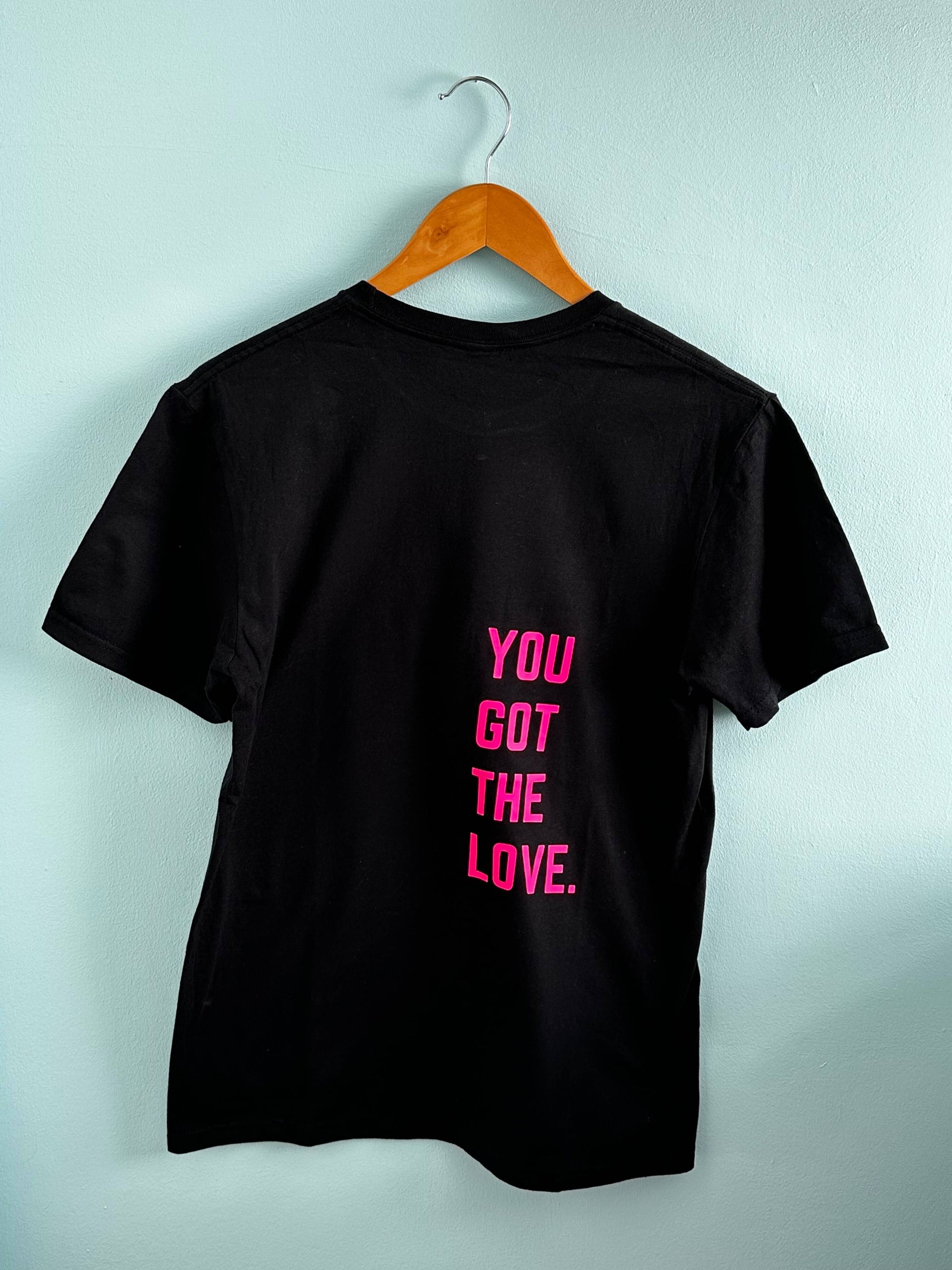 Crew neck T-shirt with You got the love design